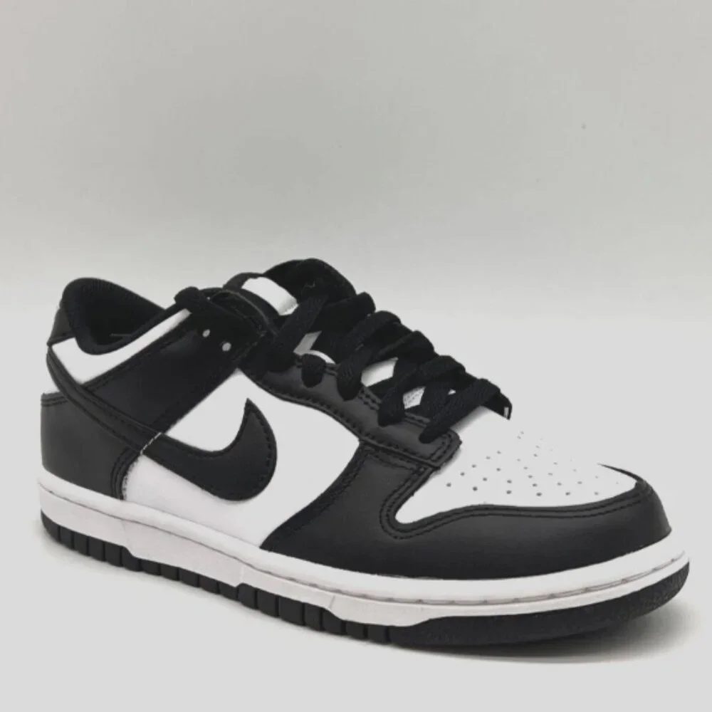 Nike Dunk Low Retro White Black Panda CW1590-100 Kids Sneakers Shoes - Picture 2 of 14